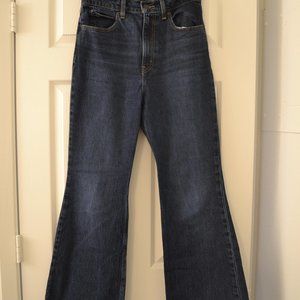 Levis 70s High Flare Jeans - Dark Blue Size 28